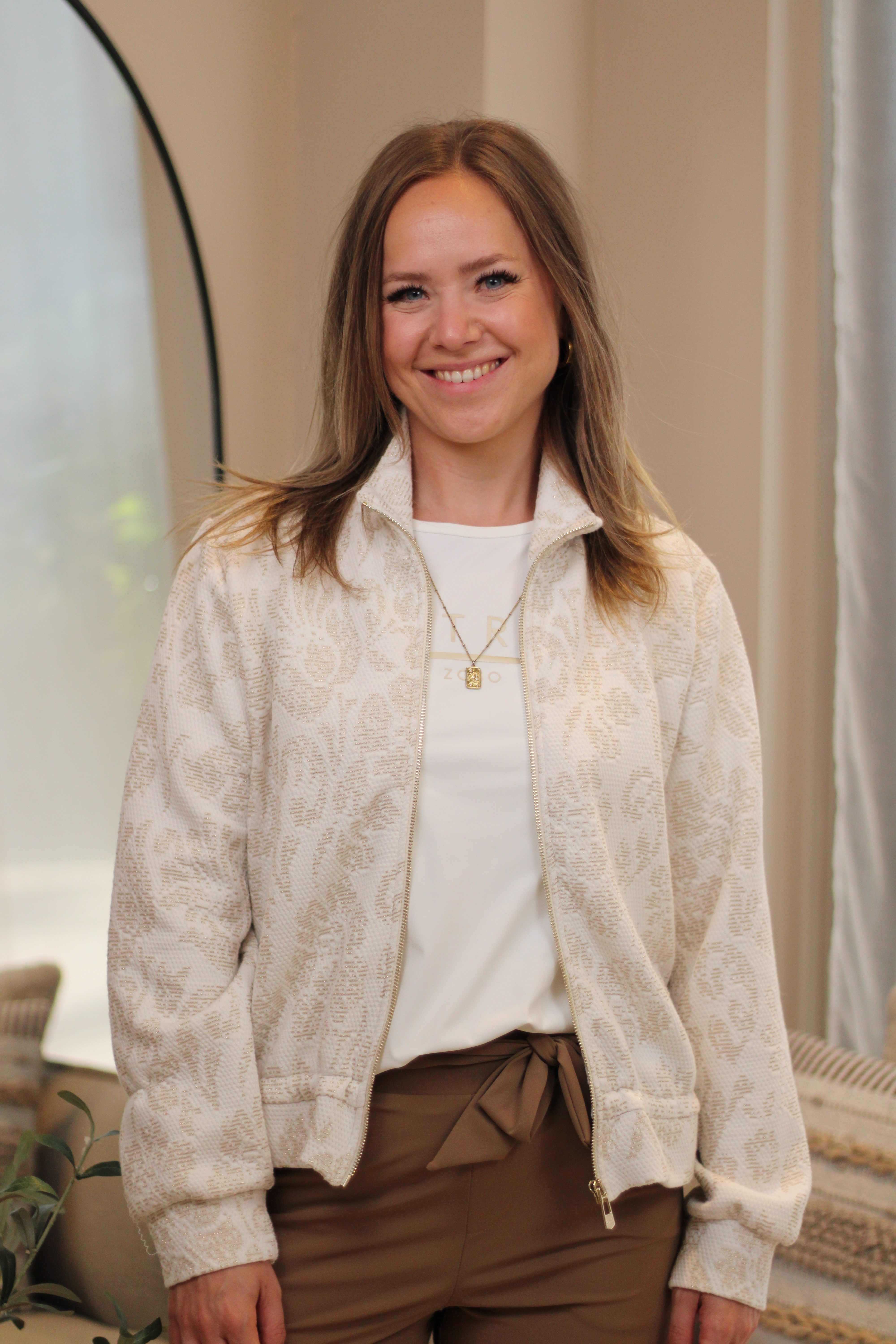 Zoso - Nora Fancy Jacket - Off White/Gold