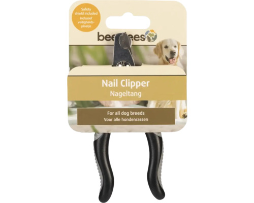 Klauwtang beeztees Nagelknipper, nageltang, zwart zilver, kunststof roestvrij staal ca. 13 cm