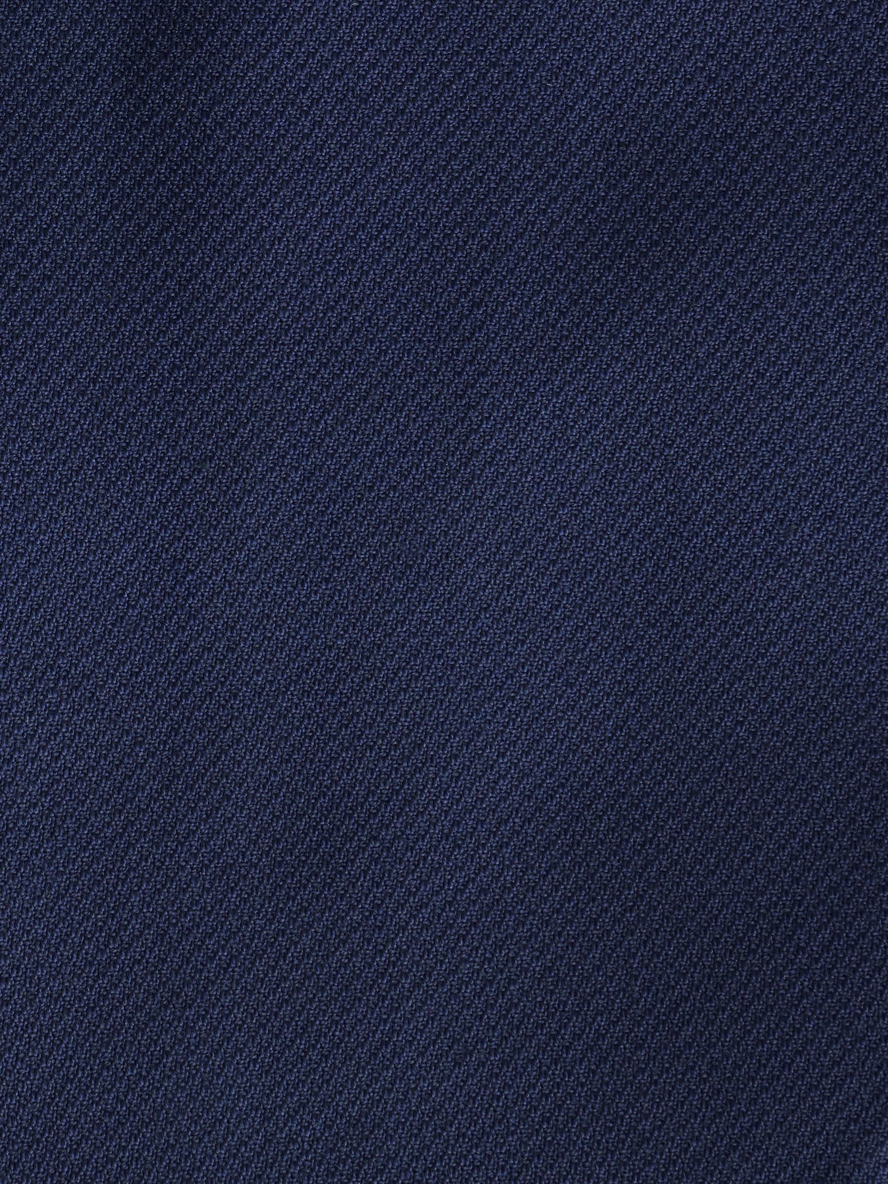 Helderblauw - Normale Pasvorm - Kostuum met textuur: colbert