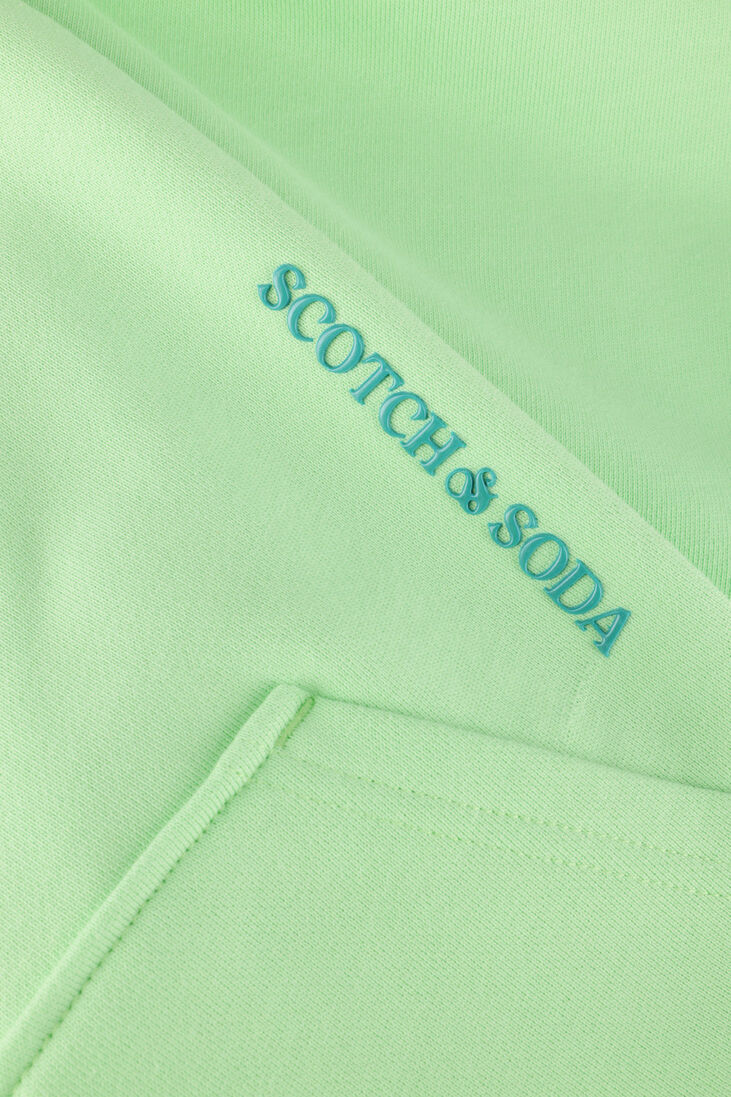 SCOTCH & SODA groene scotch & soda trui oversized fit classic hoodie