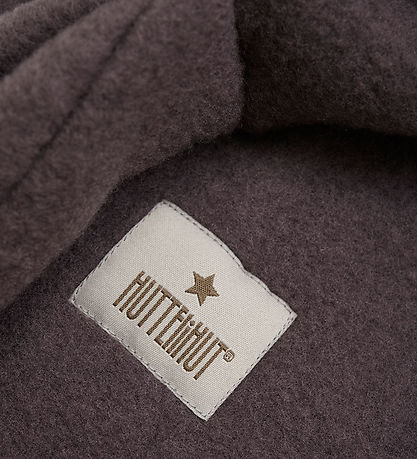 Huttelihut Elefanthue - Uldfleece - 1-lags - Raisin m. ?rer