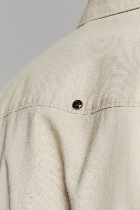 NO-EXCESS beige heren overhemd