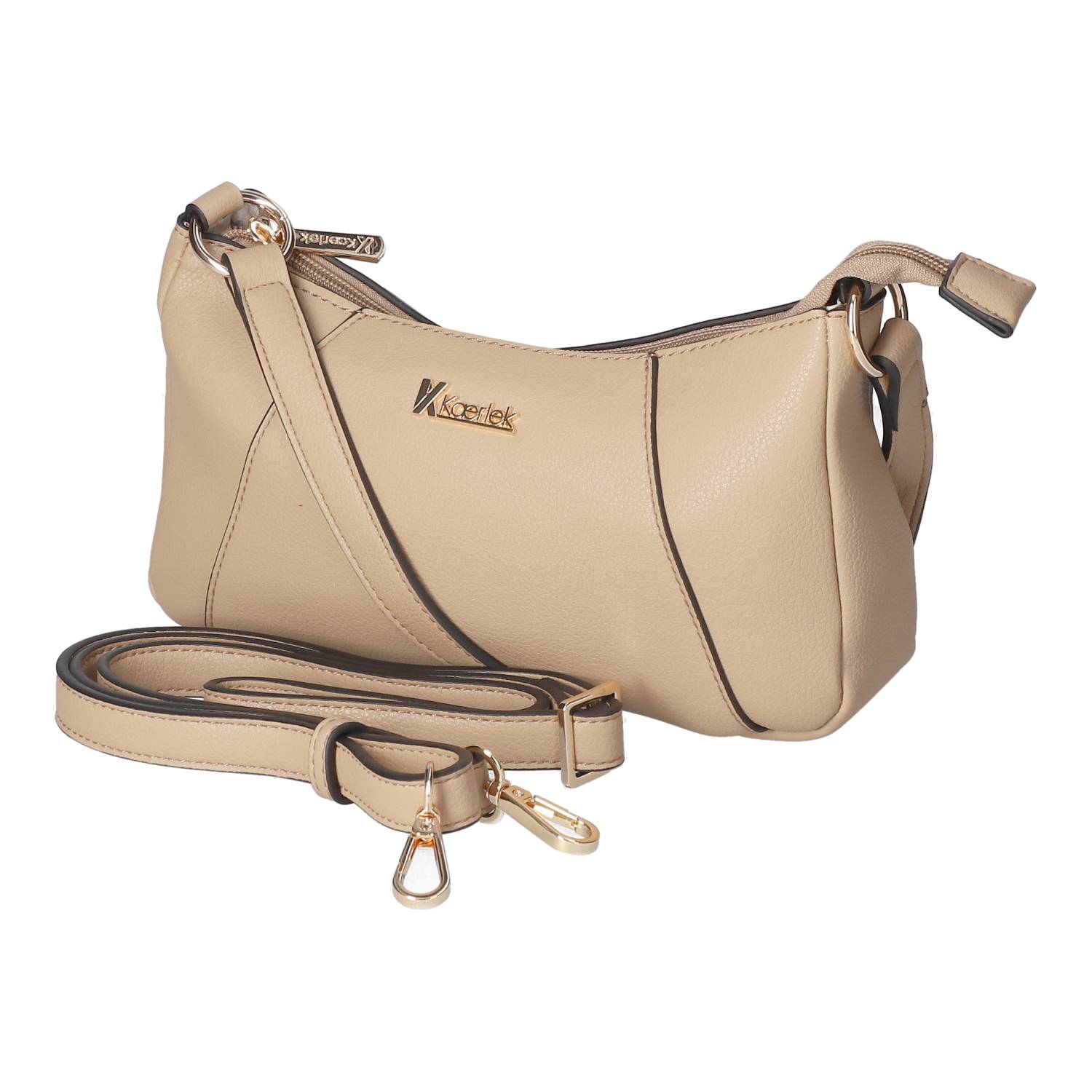 Kaerlek Schultertasche - taupe