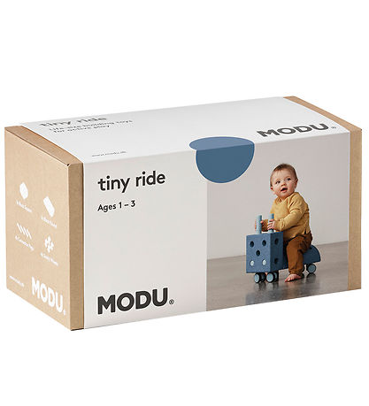 MODU Lauflernwagen - Tiny Ride - 10 Teile - 40x20x36 cm - Deep B