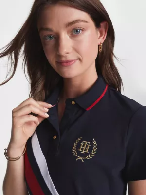 Vestido Polo Adaptive TH Monogram Stripe