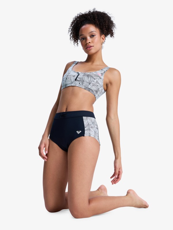 Pro Surf Classic Bas de bikini taille haute Noir Femme