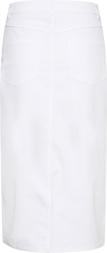 Kaffe KAzelina Long Denim Skirt Chalk