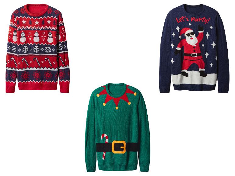 Heren kersttrui met lampjes