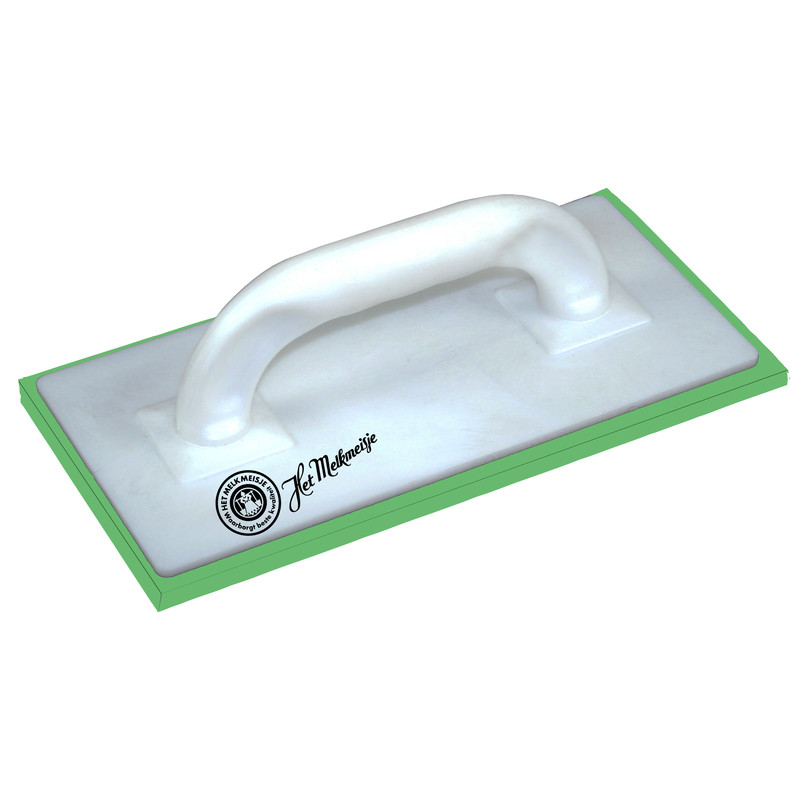 Melkmeisje schuurbord 280x140mm Groen rubber beleg