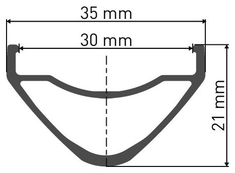 Roue Avant DT Swiss HX 1700 Spline 27.5'' 30 mm | Boost 15x110 mm | 6 Trous |