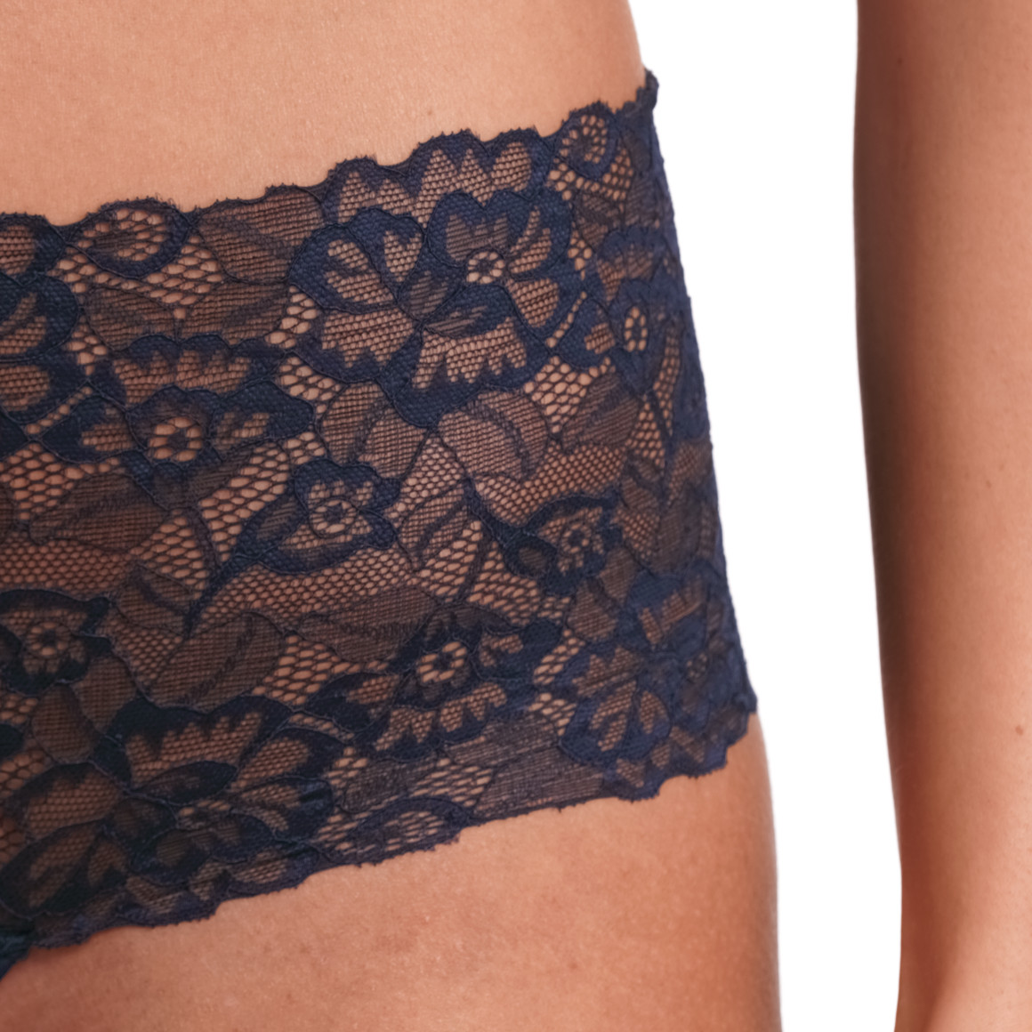 Gina Benotti Damen String mit Spitze dunkelblau