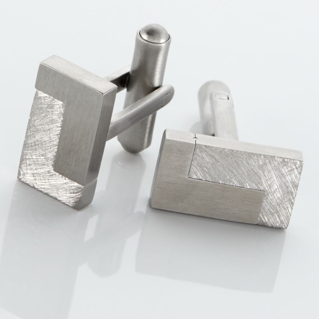 Boutons De Manchette Acier Blanc Julchen