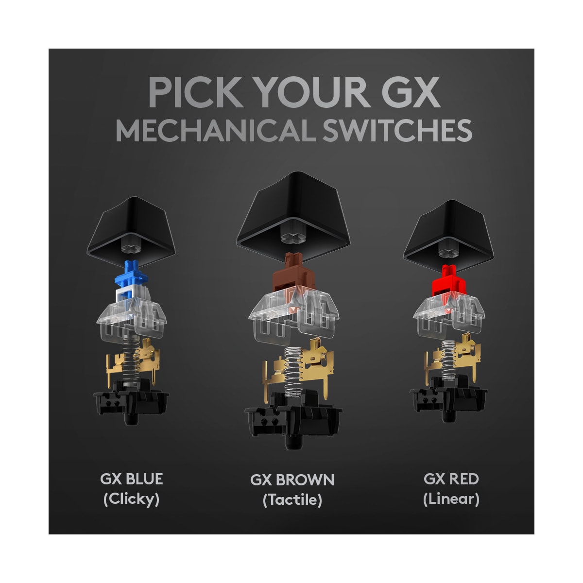 Logitech G512 gamingtastatur (GX Brown-brytere)