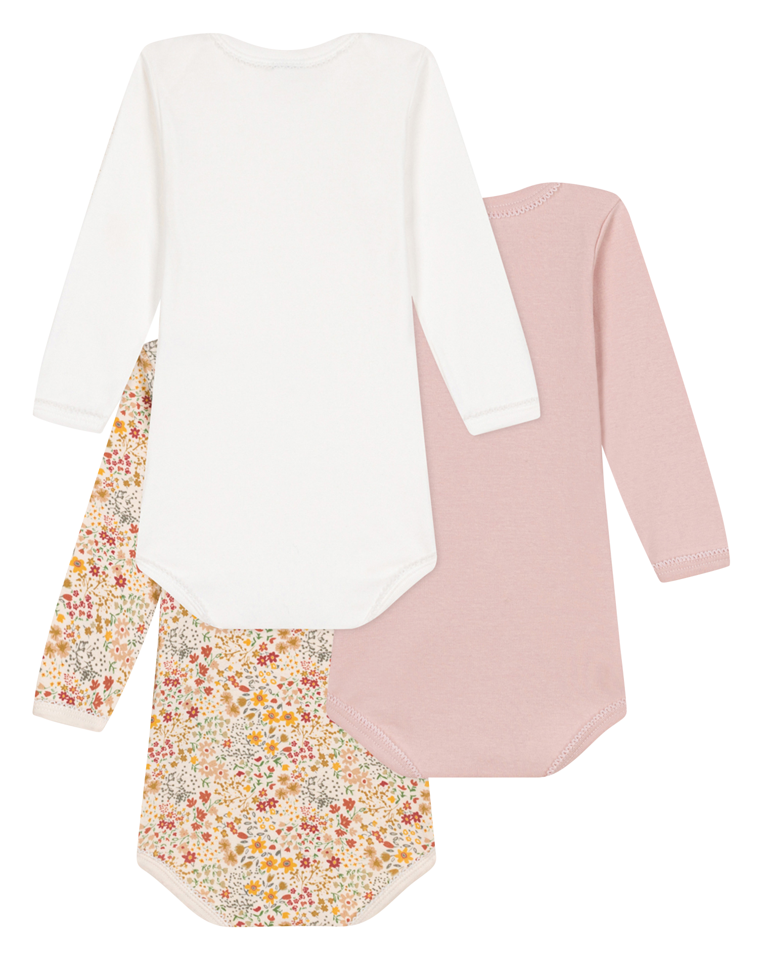 Lot de 3 bodies en coton | Multicolore