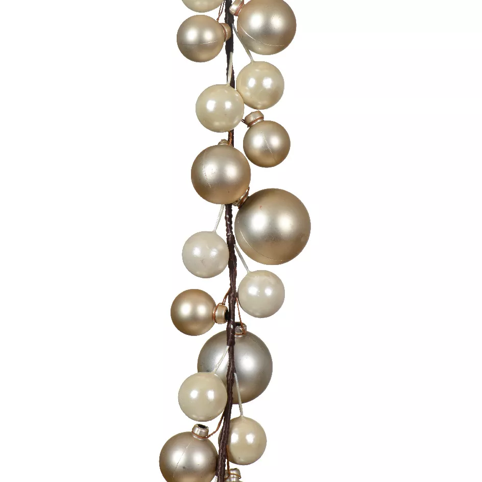 Guirlande de Noël (180 cm) Boules de Noël Perle