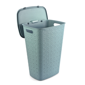 Curver Softex Wasmand met deksel 56L - Blauwgroen