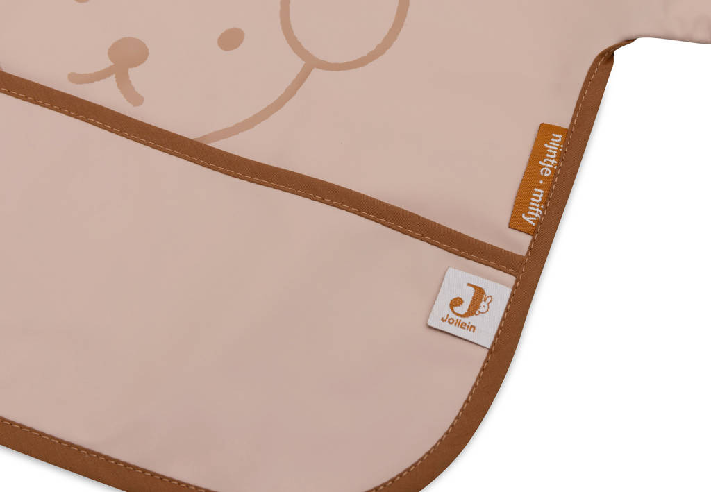 waterproof slab met mouw Miffy Peekaboo - Wild Rose