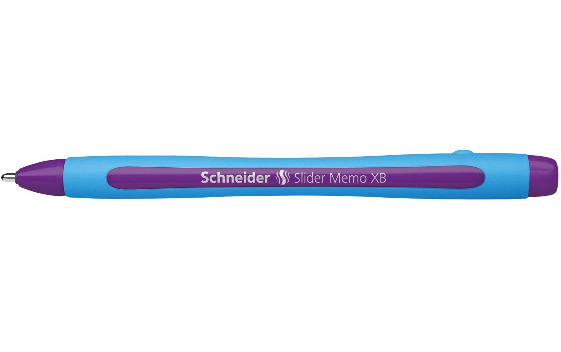 Kugelschreiber Slider Memo Blau/Violett, 1 StückKugelschreiber mit Kappe
