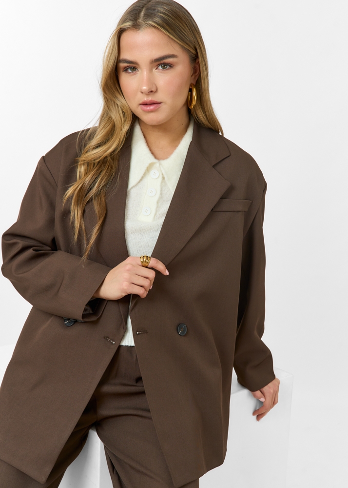 Amy blazer choco bruin