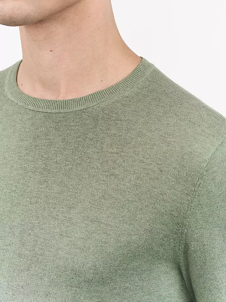 TIGER OF SWEDEN Pullover MICHAS hellgrau