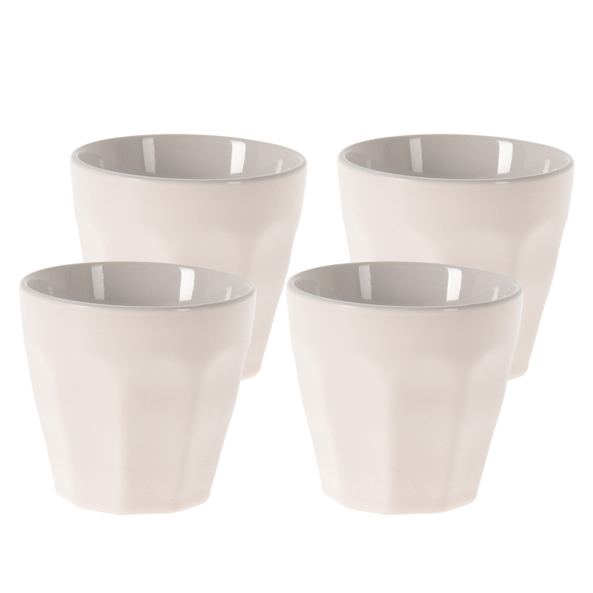 Espressotasse Porzellan 90 ml 4er Set weiss