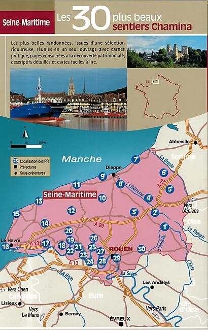 CHAMINA - 30 PLUS BEAUX SENTIERS SEINE MARITIME