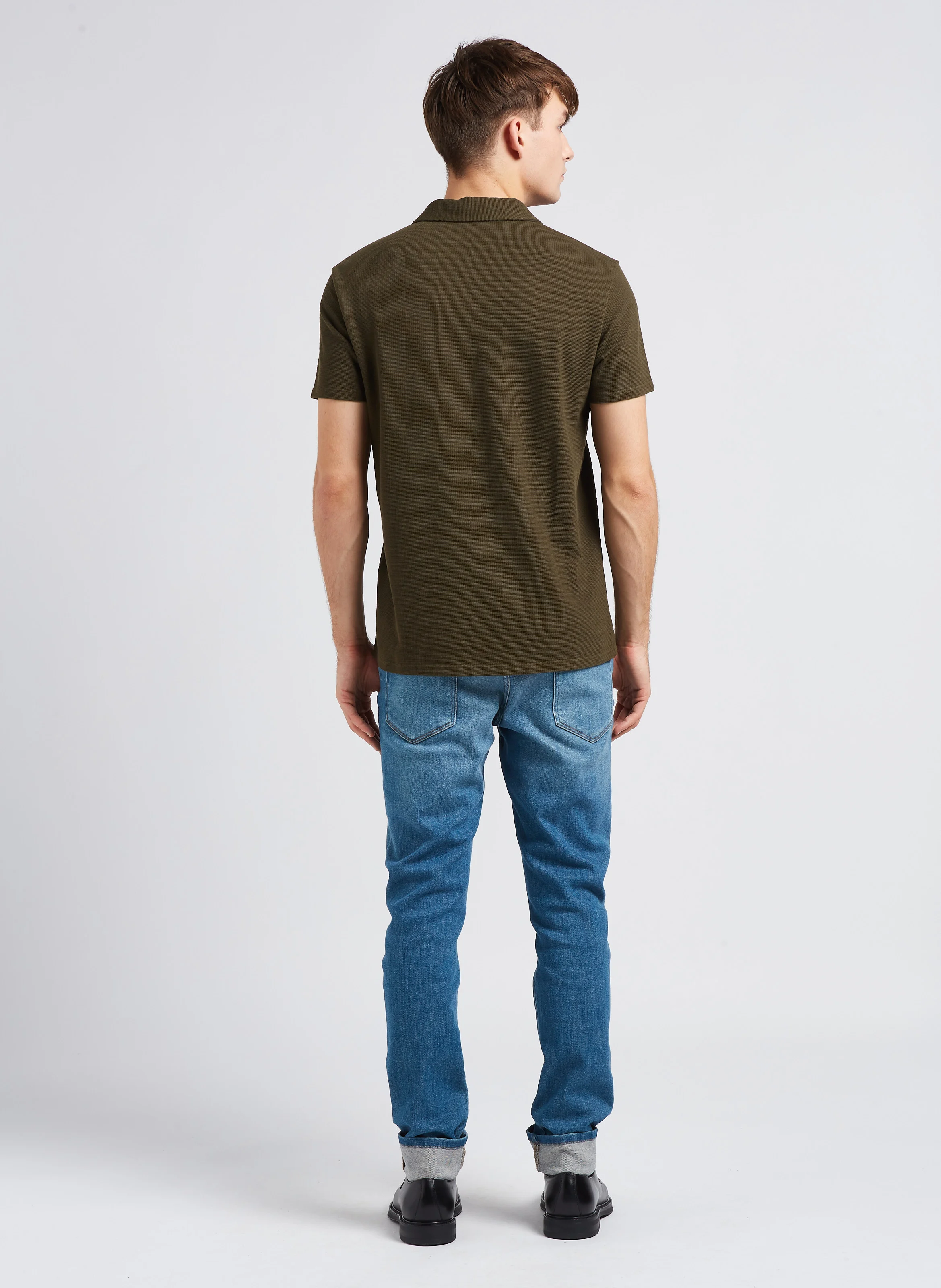 Jean slim en coton mélangé | Bleu