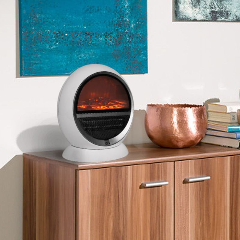 Monzana Elektrische Kachel - LED Vlam effect 2 Standen – Wit