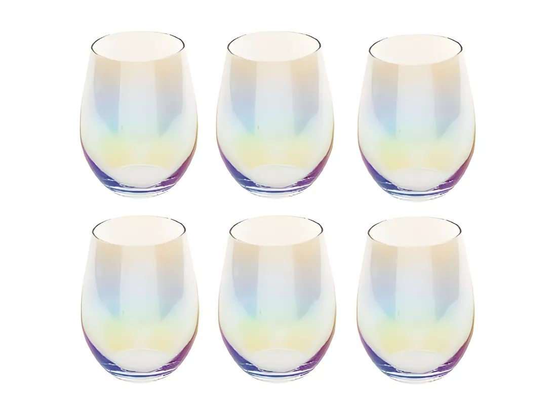 6 gobelets bas - 54CL - Transparent