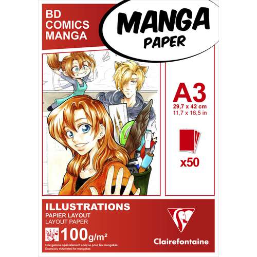 Clairefontaine Layoutblock für Manga und Comics