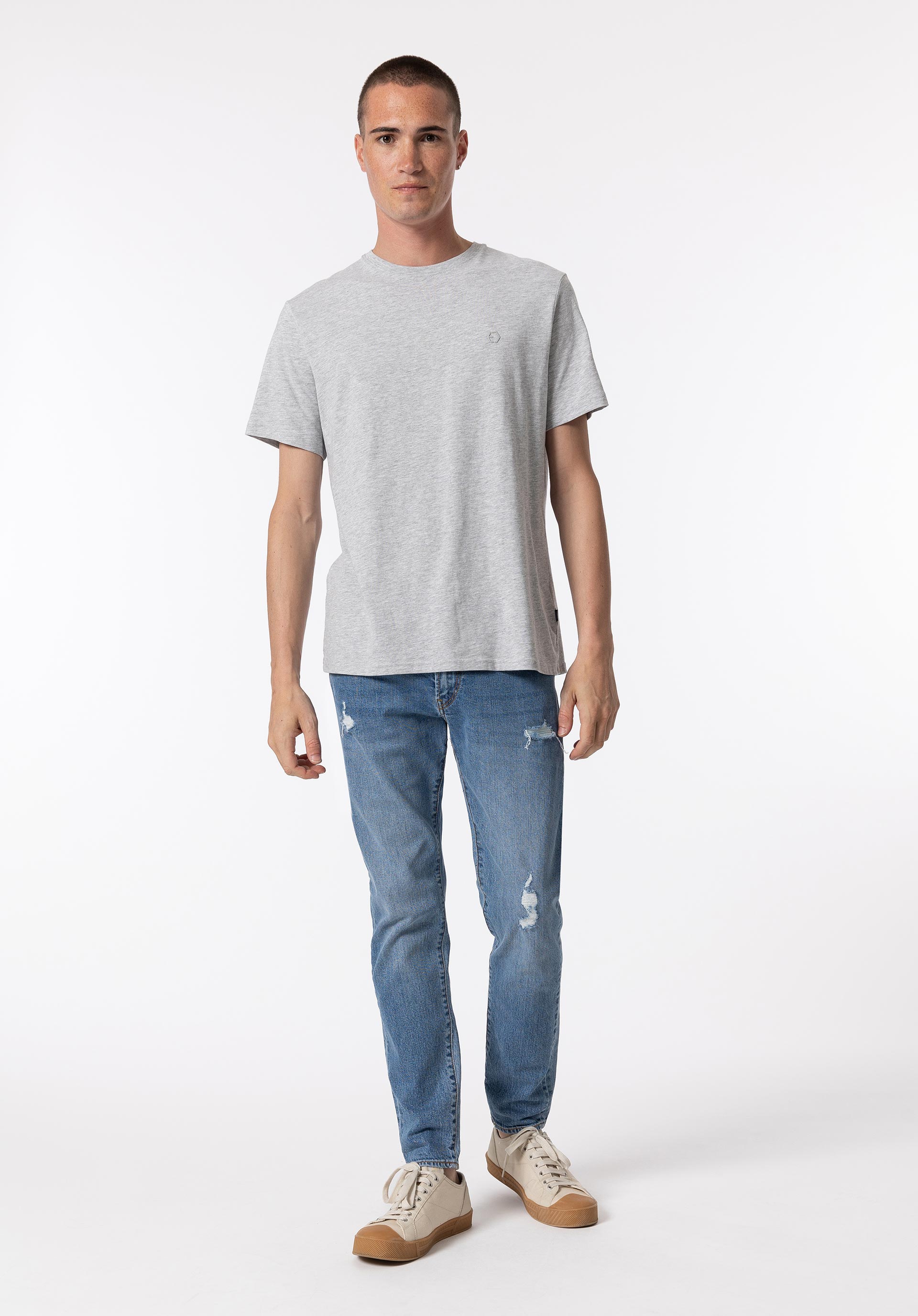 Jeans Dylan Tapered Slim Fit Rasgões