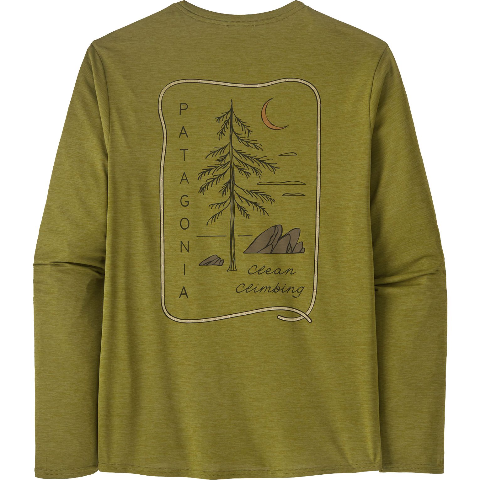 Patagonia Cap Cool Daily Graphic Longsleeve Herren clean climb roots
