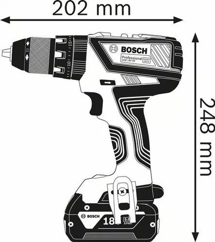 Bosch Professional GSB 18V-28 Accuboormachine - Losse Body (geleverd zonder accu en lader)