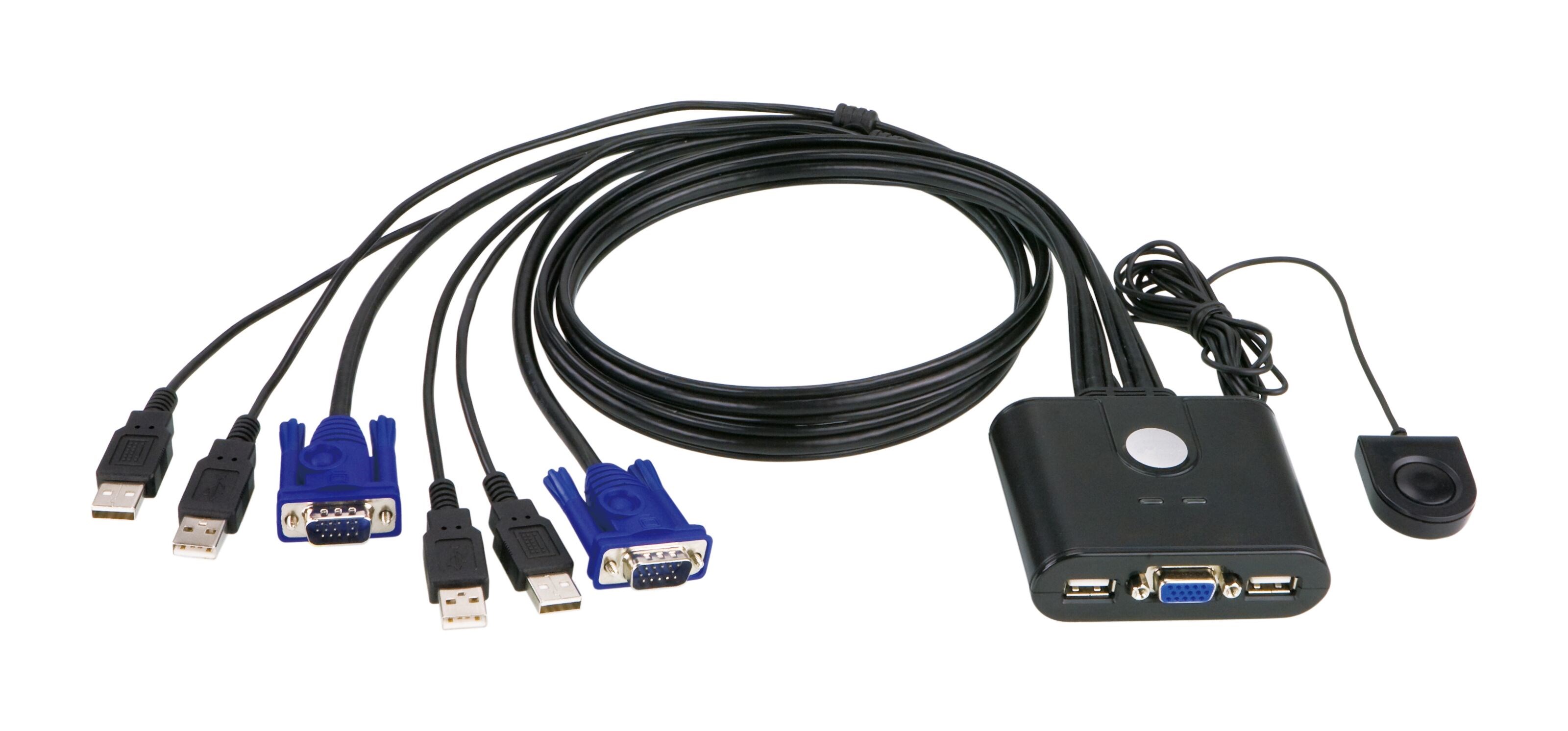 KVM-switch med VGA og USB