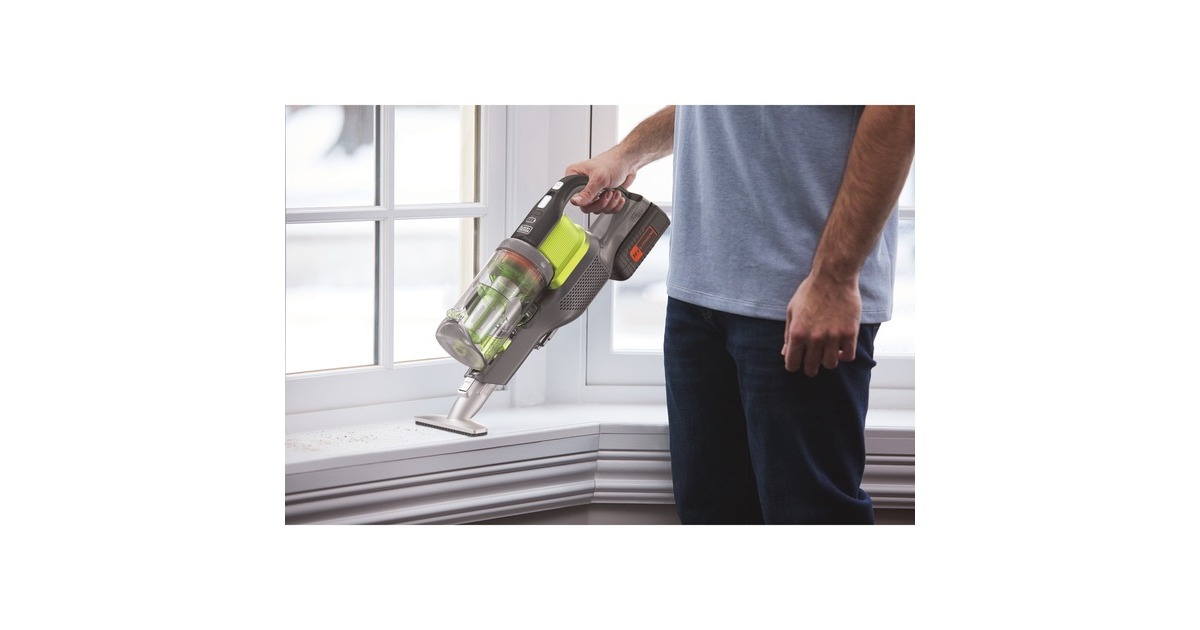BLACK+DECKER36V 4-in-1 PowerSeries Extreme steelstofzuiger  (Zilver/groen)