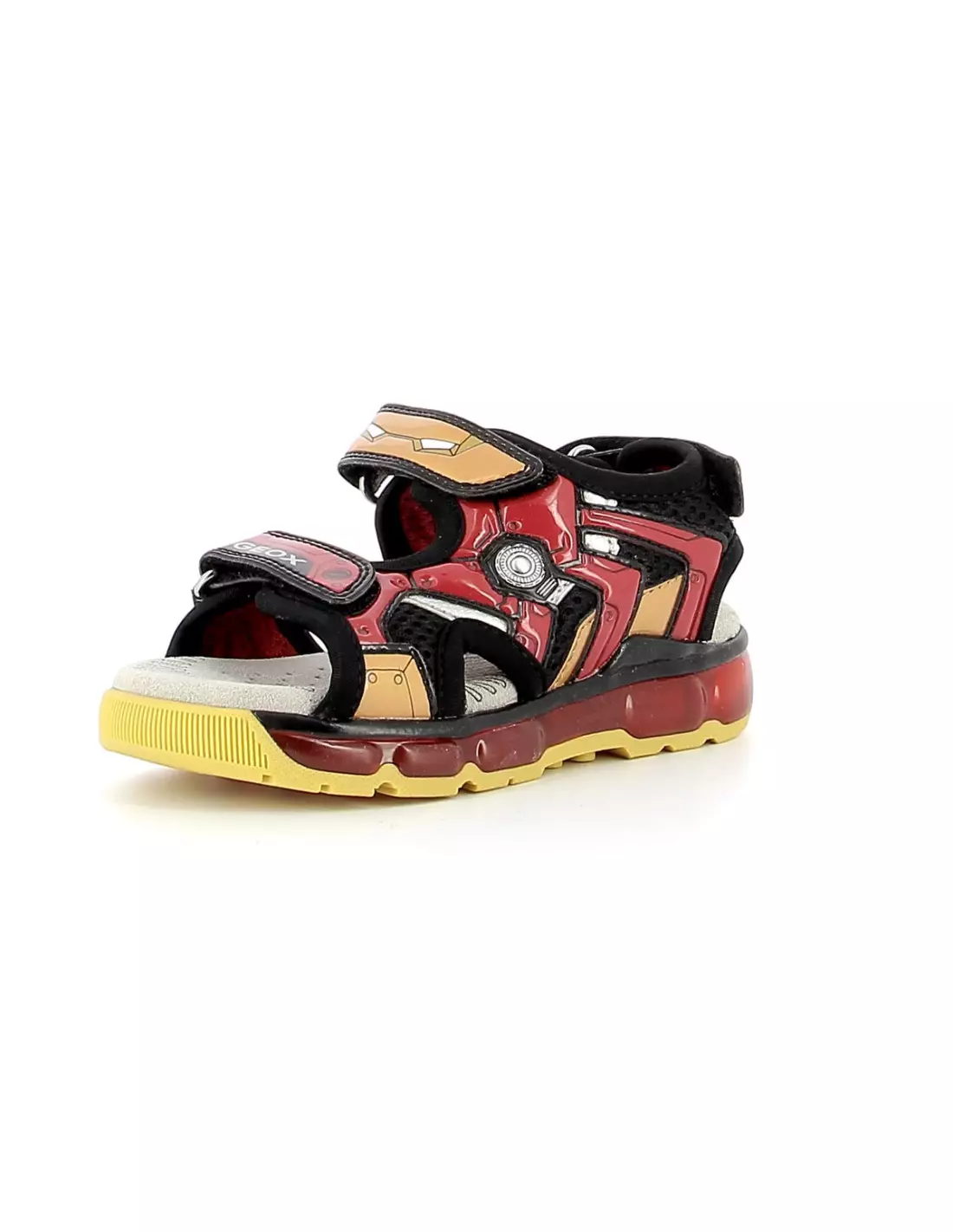 GEOX Android Junior Iron Man - Sandales & nu-pieds BLACK/RED