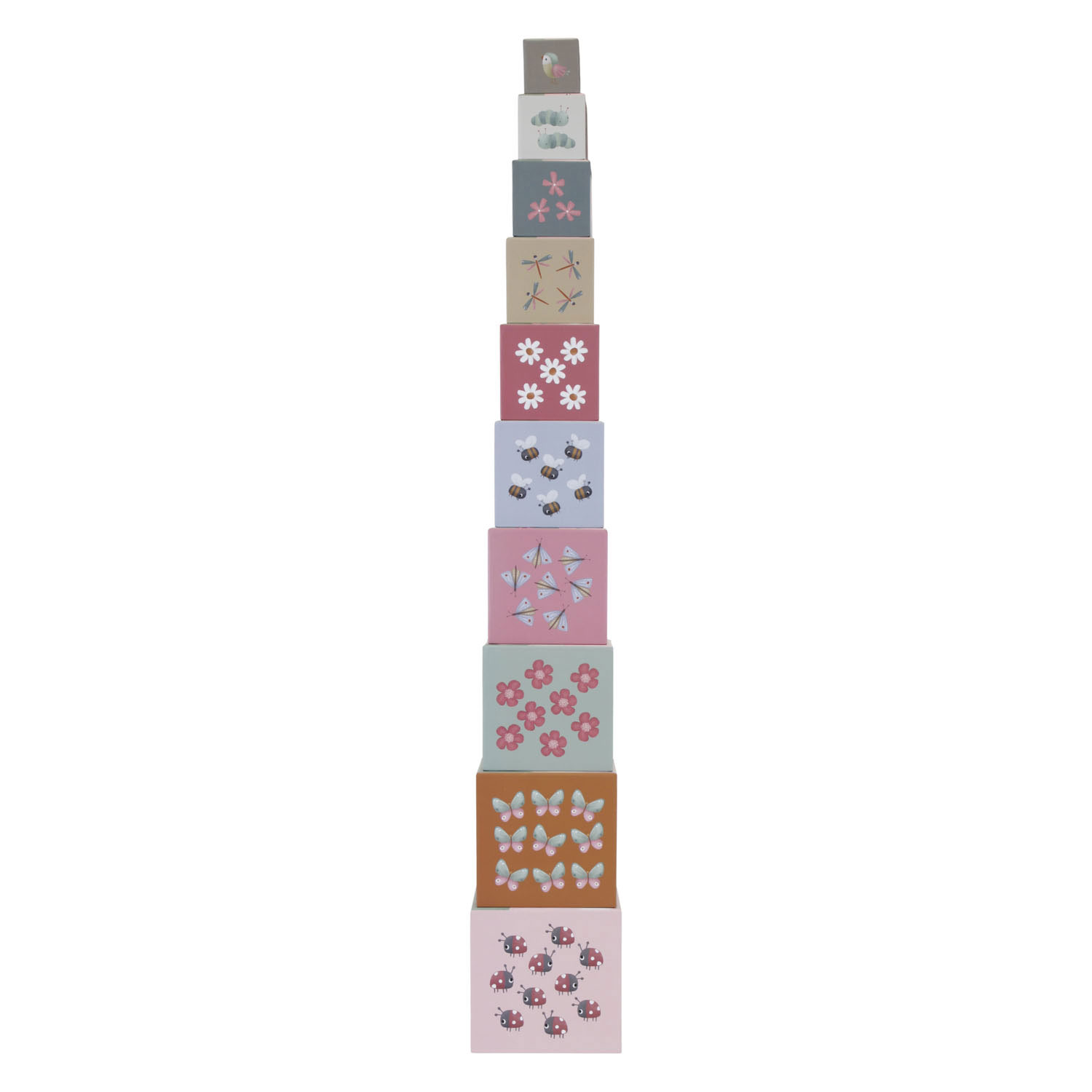 Little Dutch Stapelblokken Flowers & Butterflies FSC