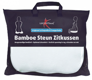 Lucovitaal Bamboe Steun Zitkussen 1ST