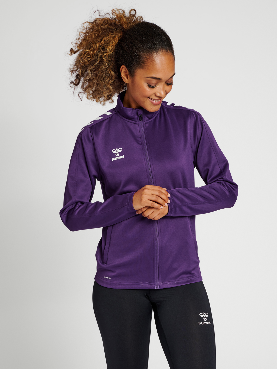 hmlCORE XK POLY ZIP SWEAT WOMAN