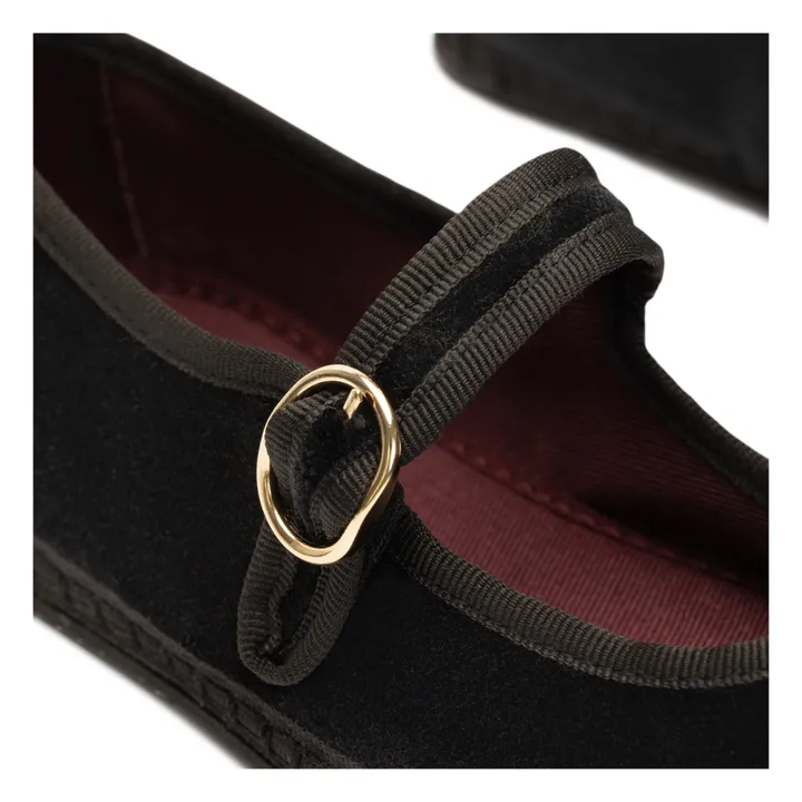 Flabelus Ballerines Slippers Antonia Velours | Noir