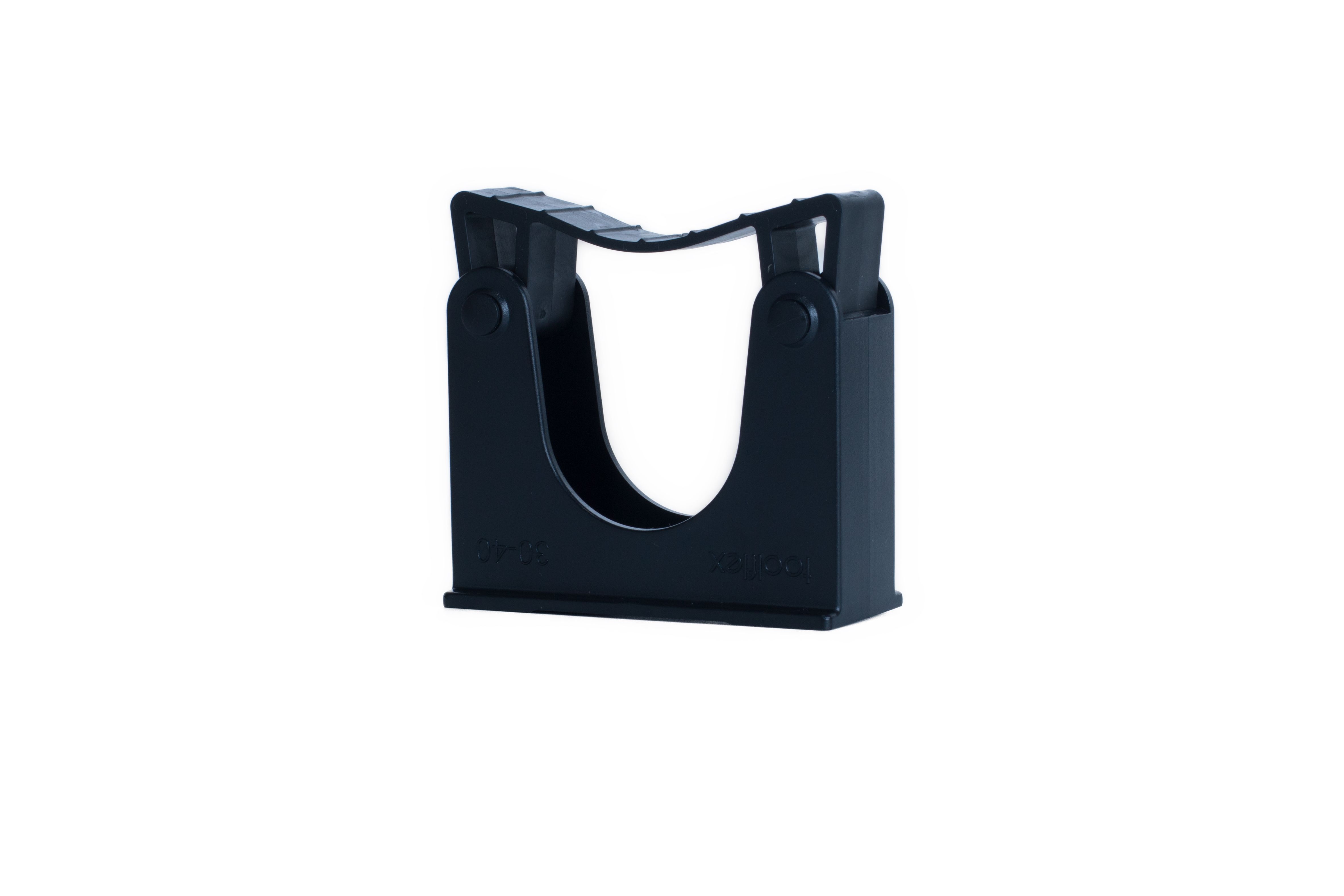 Toolflex Stielhalter Gerätehalter Werkzeughalter für Durchmesser 30-40mm schwarz
