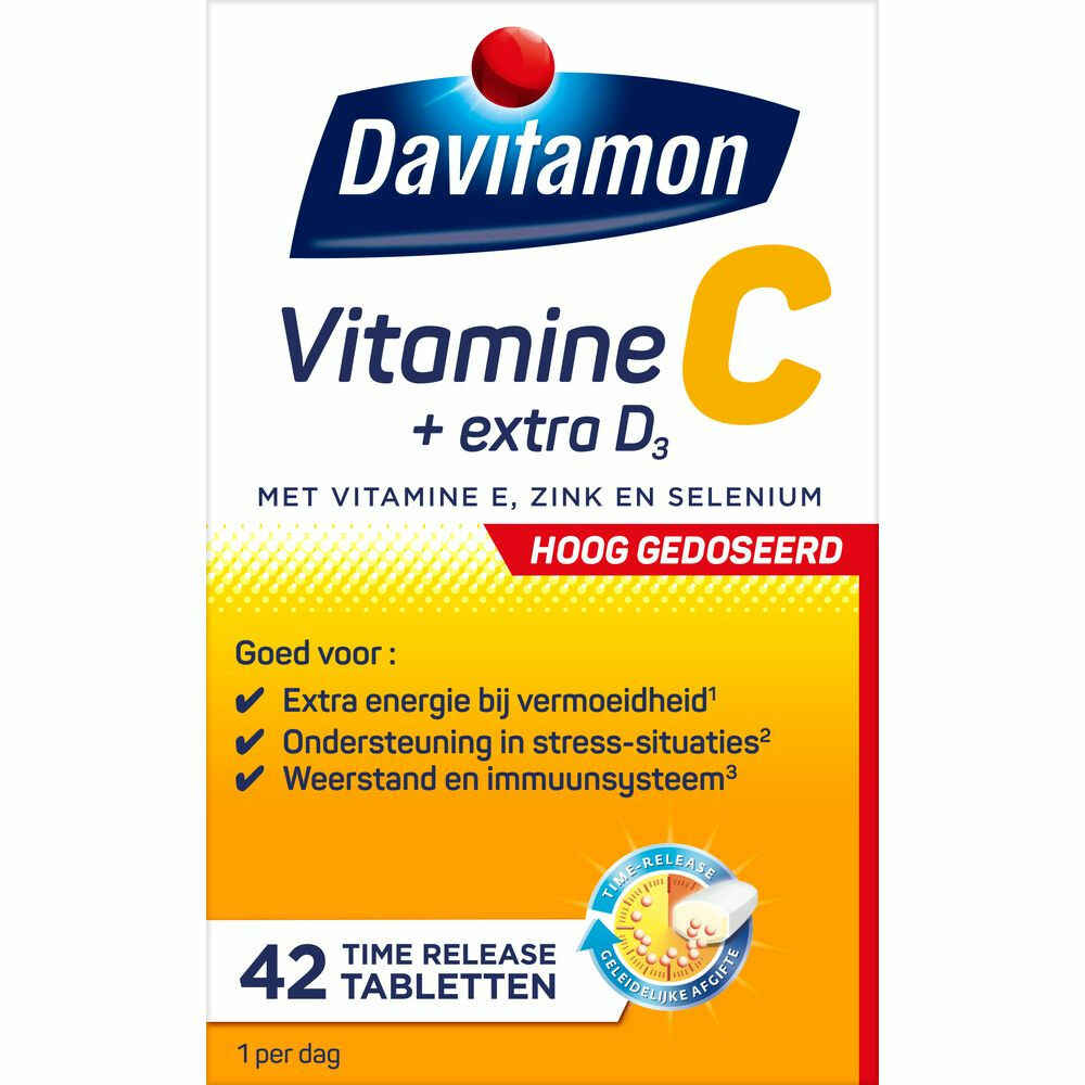 Davitamon Vitamine C Hoog Gedoseerd + Extra D3 42 tabletten