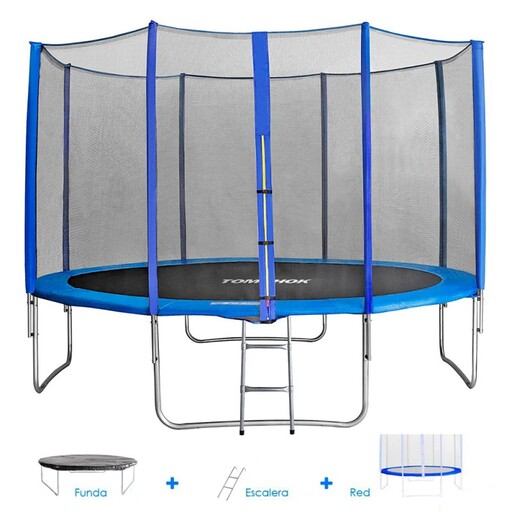 Cama elástica Tomahok de 3,70 m - Suporta até 150 kg