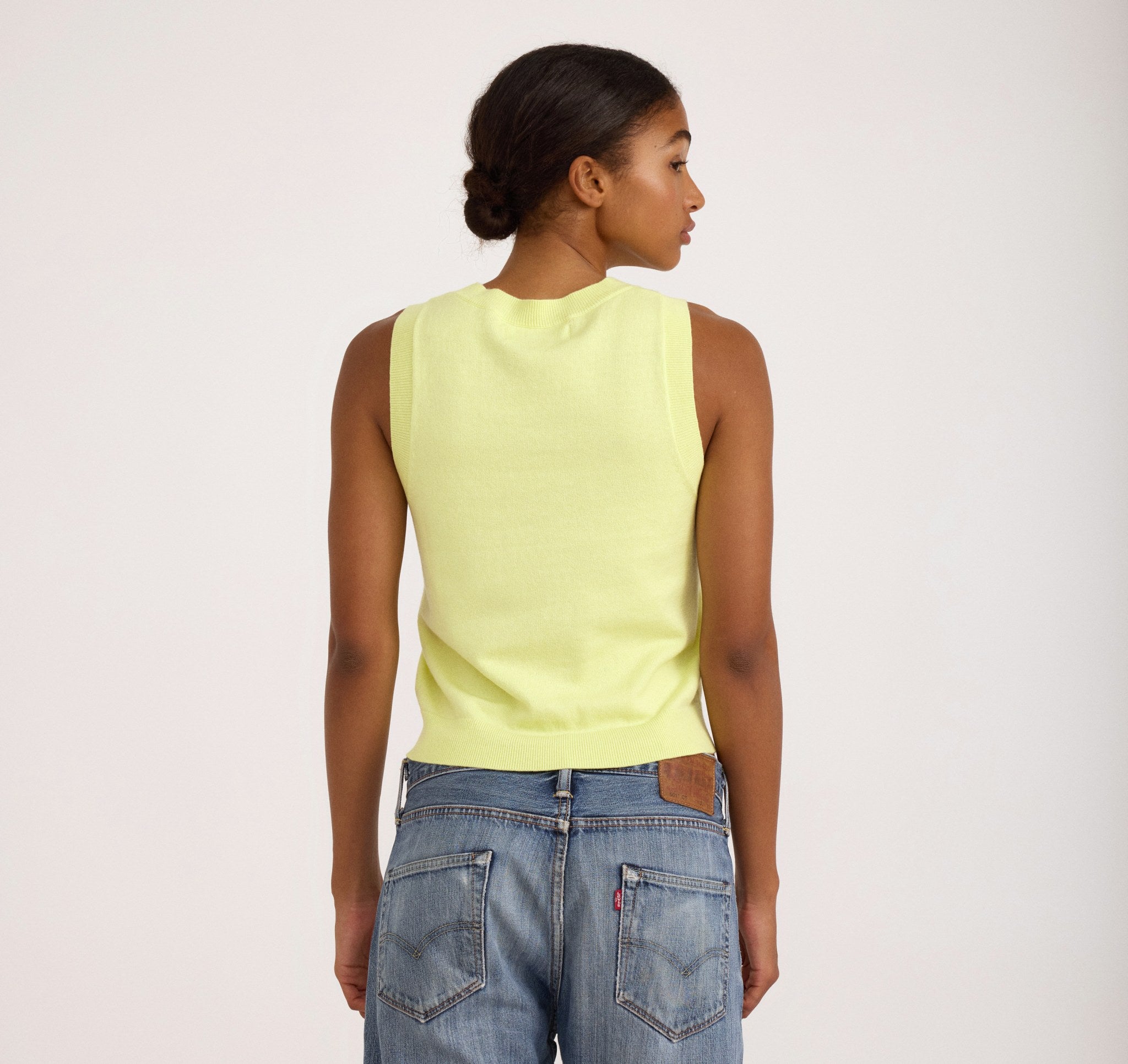 COTTON<br>Soft Knit Sweater Vest