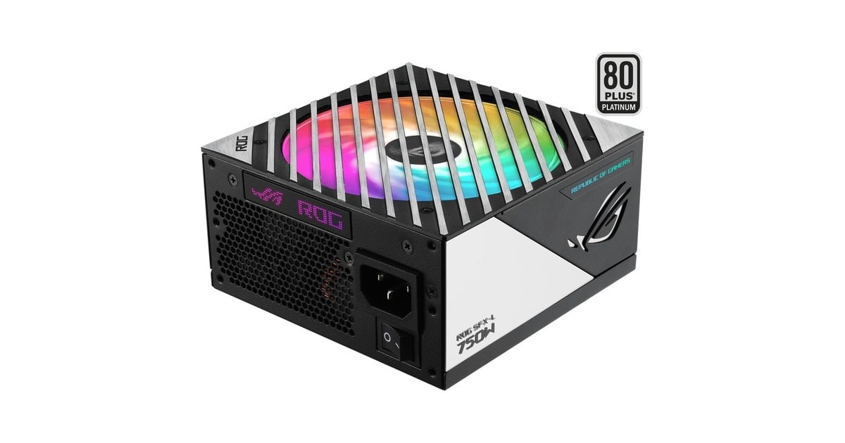 ASUSROG Loki SFX-L Platinum modulaire 750 watt voeding   (Zwart, 1x 12V-2x6, 3x PCIe)