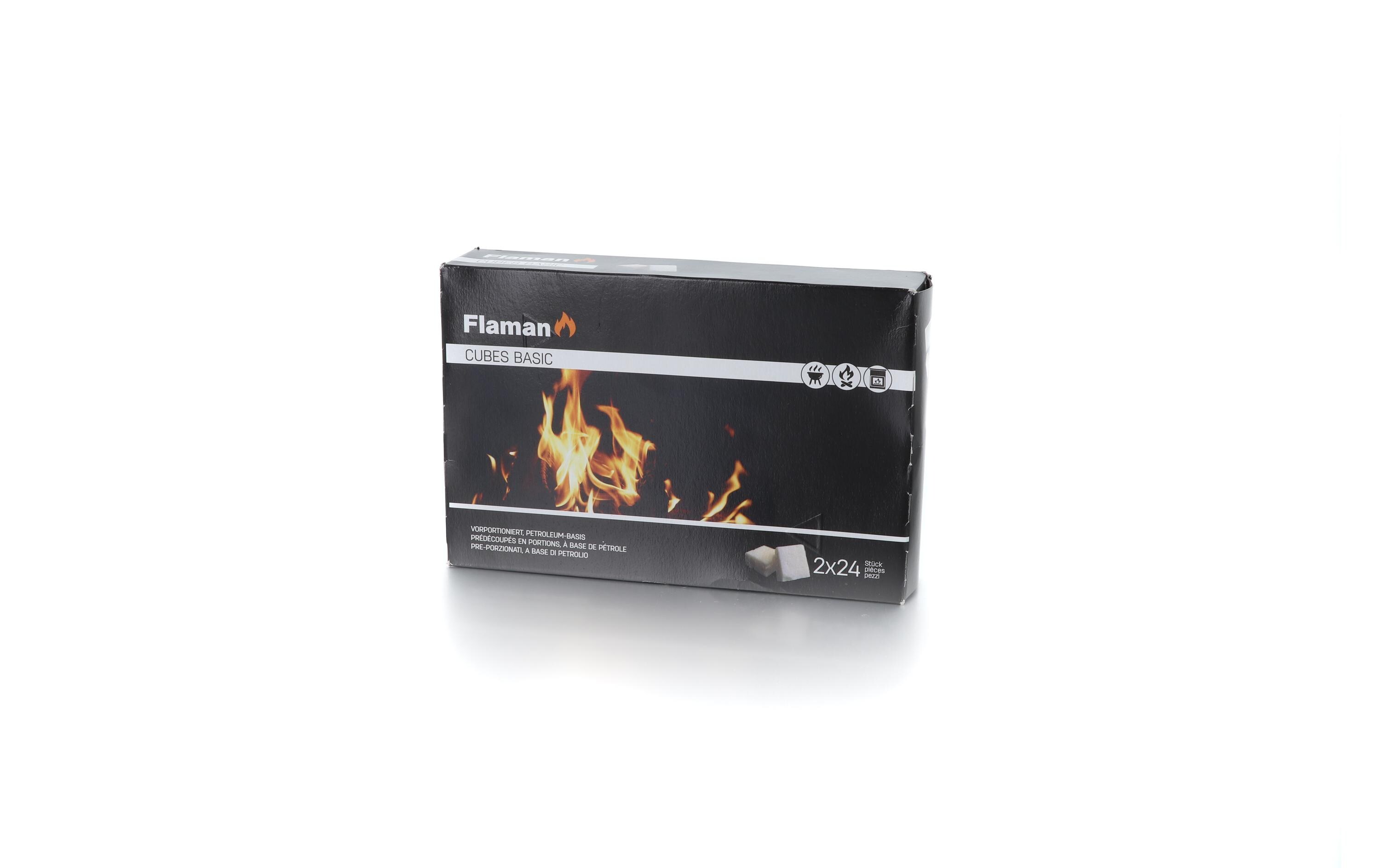 Grillanzünder Cubes Basic, 2 x 24 StückCubes auf Petroleumbasis