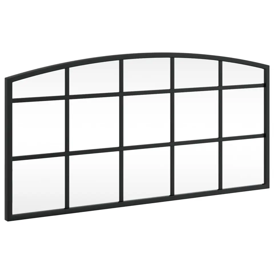 vidaXL - Wandspiegel - Zwart - IJzer - 60 x 30 cm