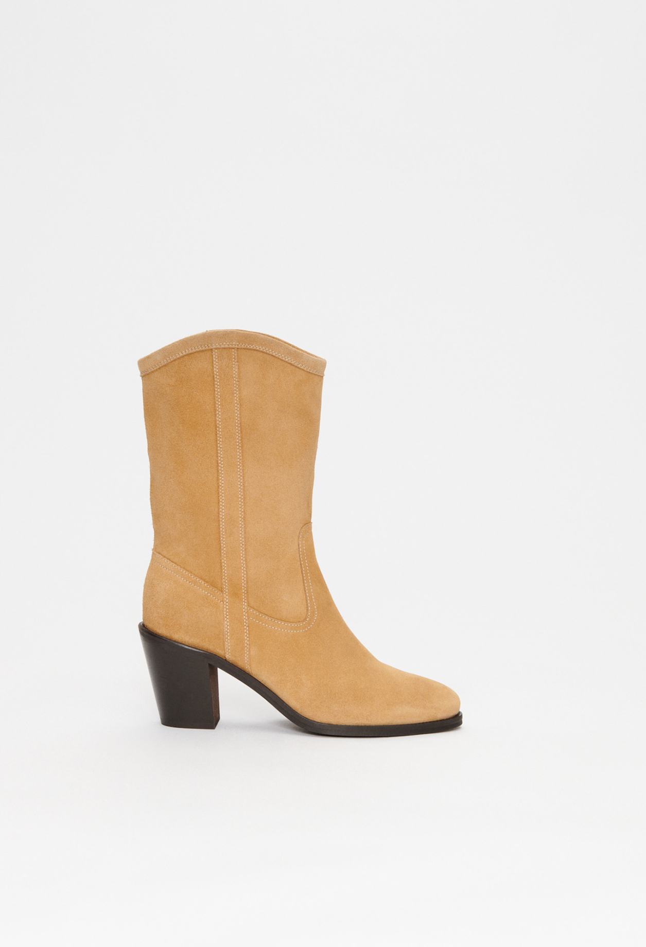 Bottes mi-hautes en cuir responsable