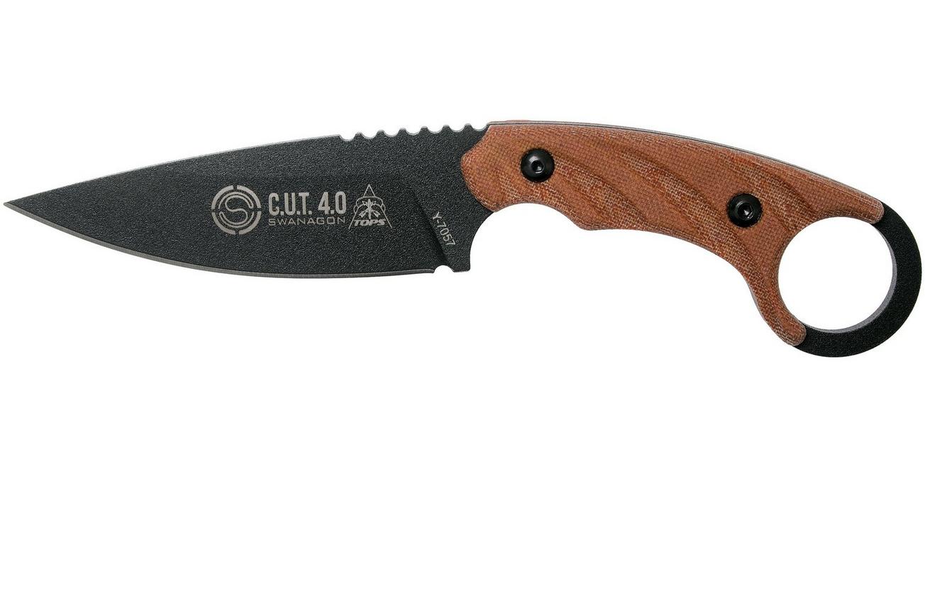 TOPS CUT 4.0 Combat Utility Tool CUT-40 vaststaand mes