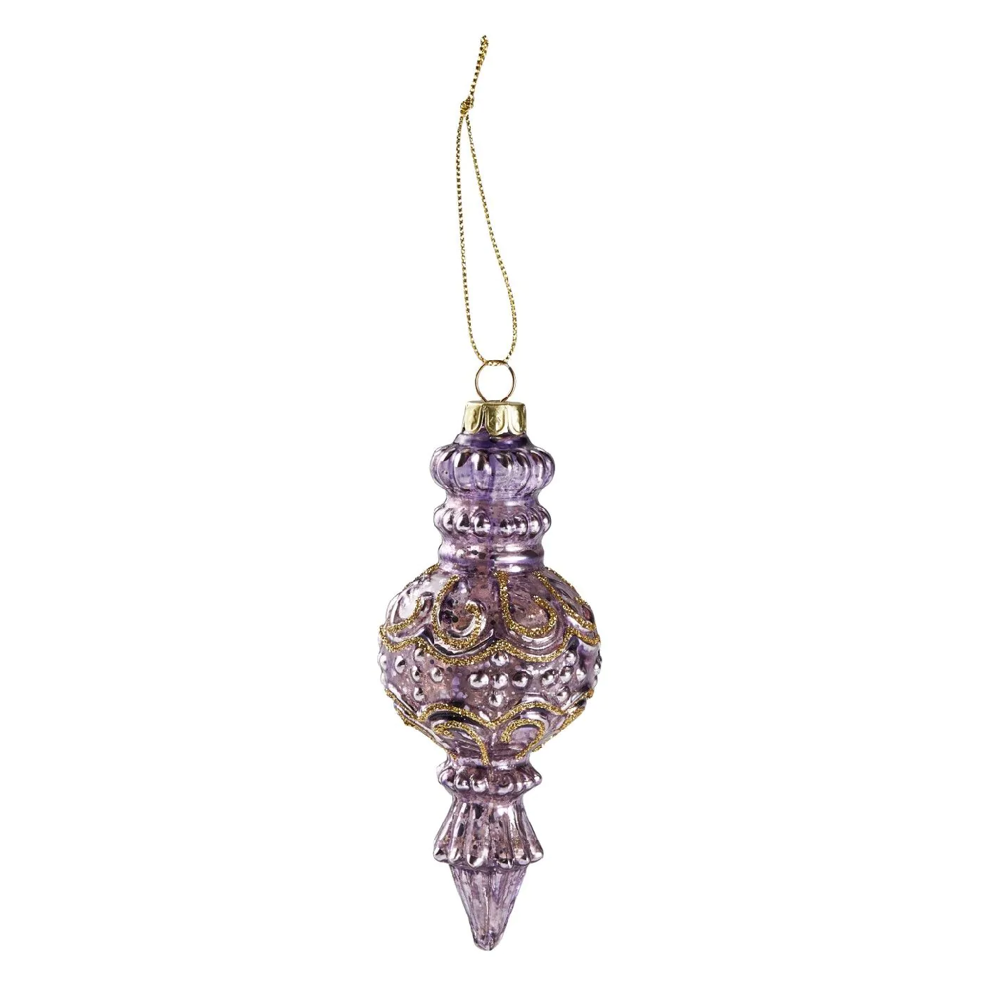 Weihnachtsbaumanhänger Ornament/Kringel, lila, 15 cm